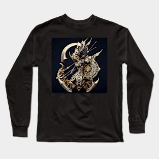 Afro Futuristic Zodiac-Sagittarius Long Sleeve T-Shirt